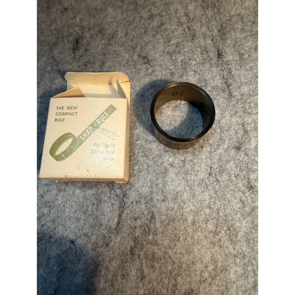 Vintage 1960s Lufkin Snap-Rule 36" Metal Tape Measure Kodak Film Original Box US